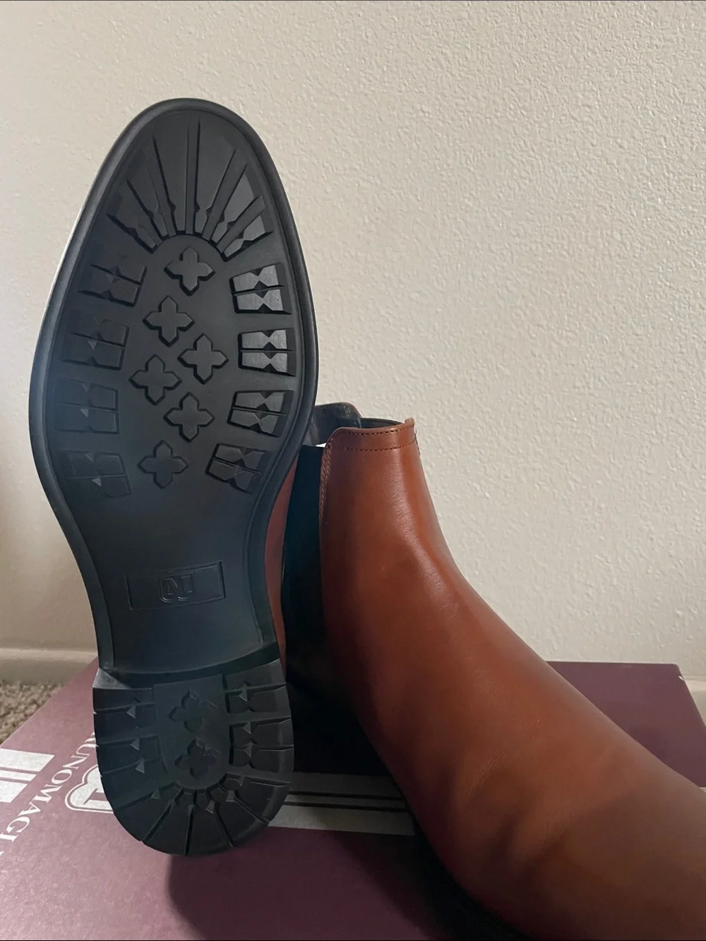 Bruno Magli Tan Leather Chukka Chelsea Boots
